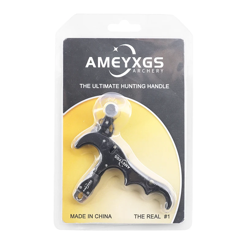 Ayuda de liberación de arco compuesto de 4 dedos, agarre de gatillo de pulgar de aleación de aluminio, rotación de 360 grados para mano izquierda/derecha, accesorios de tiro con arco - imagen 5