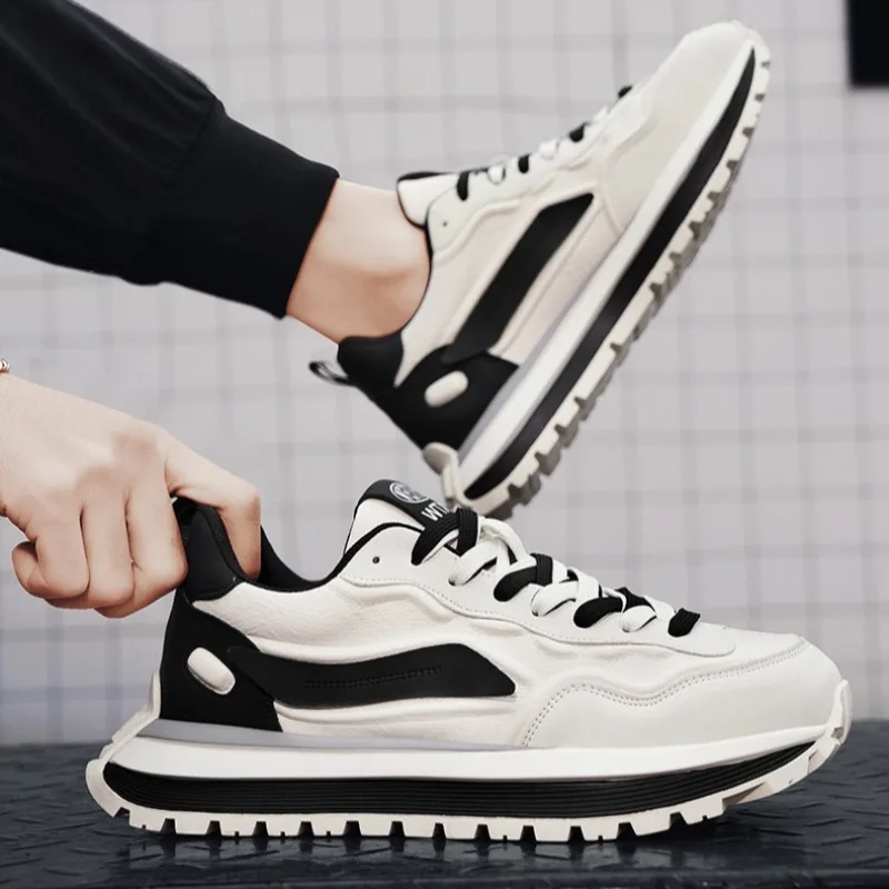 Zapatillas de deporte versátiles de tendencia para hombre, zapatos deportivos con plataforma cómoda de alta calidad para correr, zapatos juveniles al aire libre para hombre Plus, otoño 2026 - imagen 5