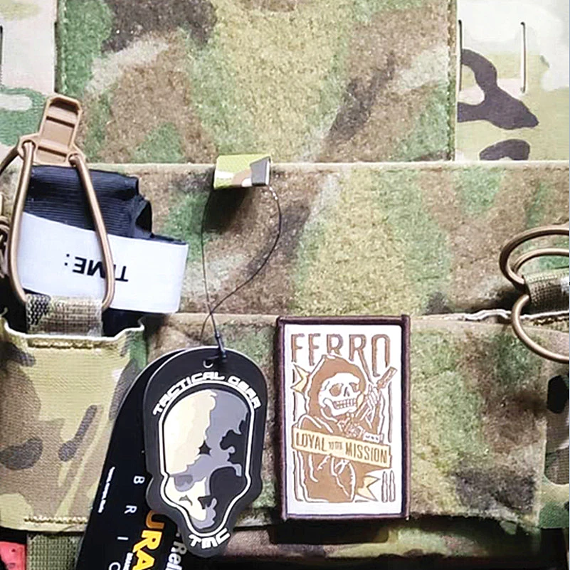 Insignia militar táctica Loyalty Reaper para ropa, mochila, leal a los momentos, parches bordados, Calavera, Faraón, decoración DIY - imagen 5