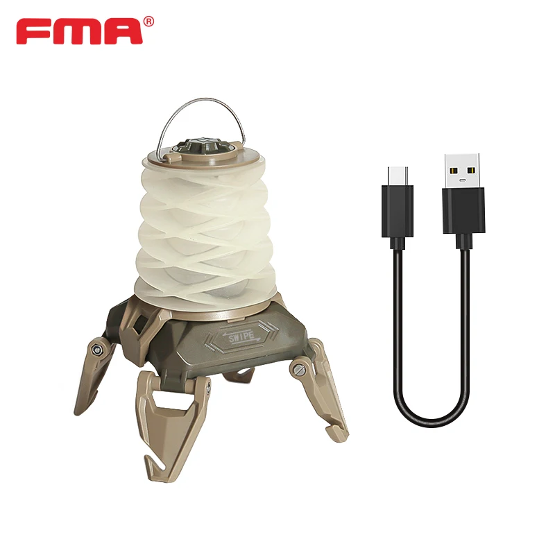 Lámpara de Camping FMA, linterna LED plegable táctica versátil, roja y blanca, para aventuras al aire libre, actividades de montañismo TB1490 - imagen 2
