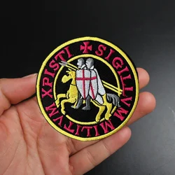 Parche táctico bordado templarios – insignia militar para ropa