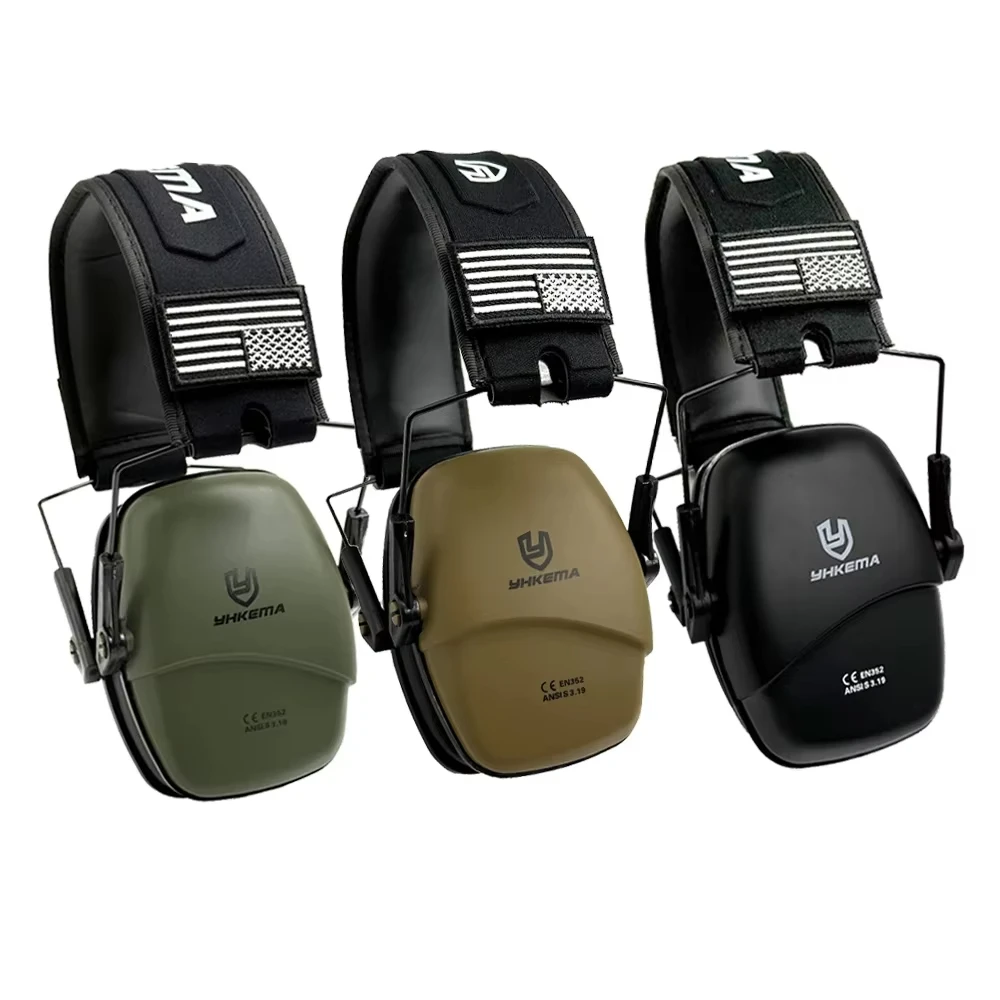 YHKEMA orejeras tácticas protección auditiva Protector pasivo para orejeras de tiro NRR 25dB reducción de ruido - imagen 2