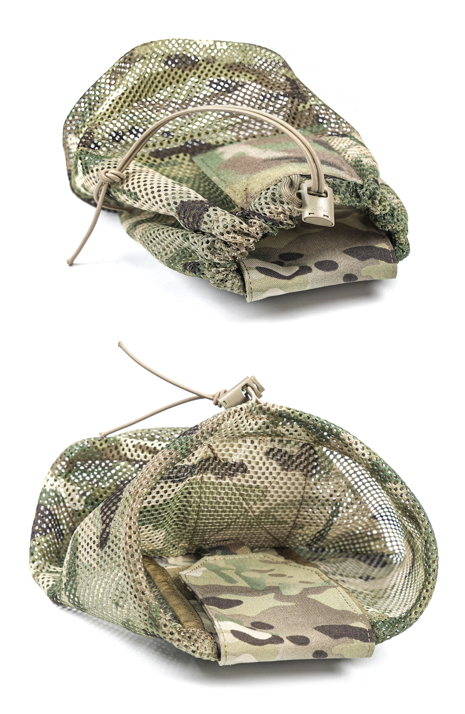 Bolsa de basura plegable enrollable, red de almacenamiento de malla magnética, bolsillo táctico, reciclaje MOLLE, equipo de campamento de caza al aire libre, nailon 500D - imagen 5