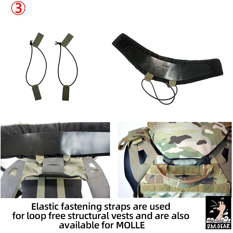 DMgear táctico Universal cuello Protector de cuello protectores de cuello para JPC FCSK 6094 CPC - imagen 5