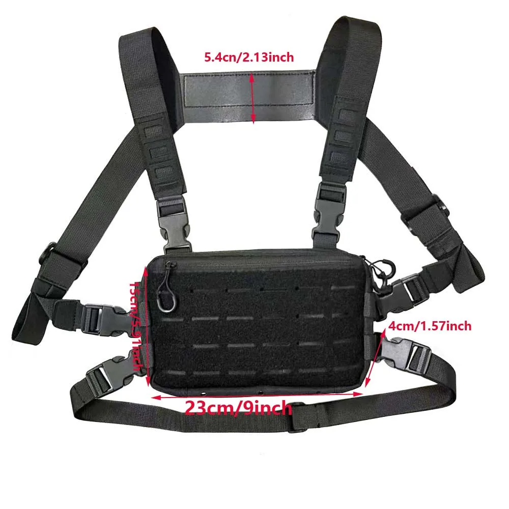 Bolsa de pecho táctica al aire libre, bolsa multifuncional, mochila deportiva para correr, ciclismo, senderismo, Camping, viajes, pesca - imagen 3