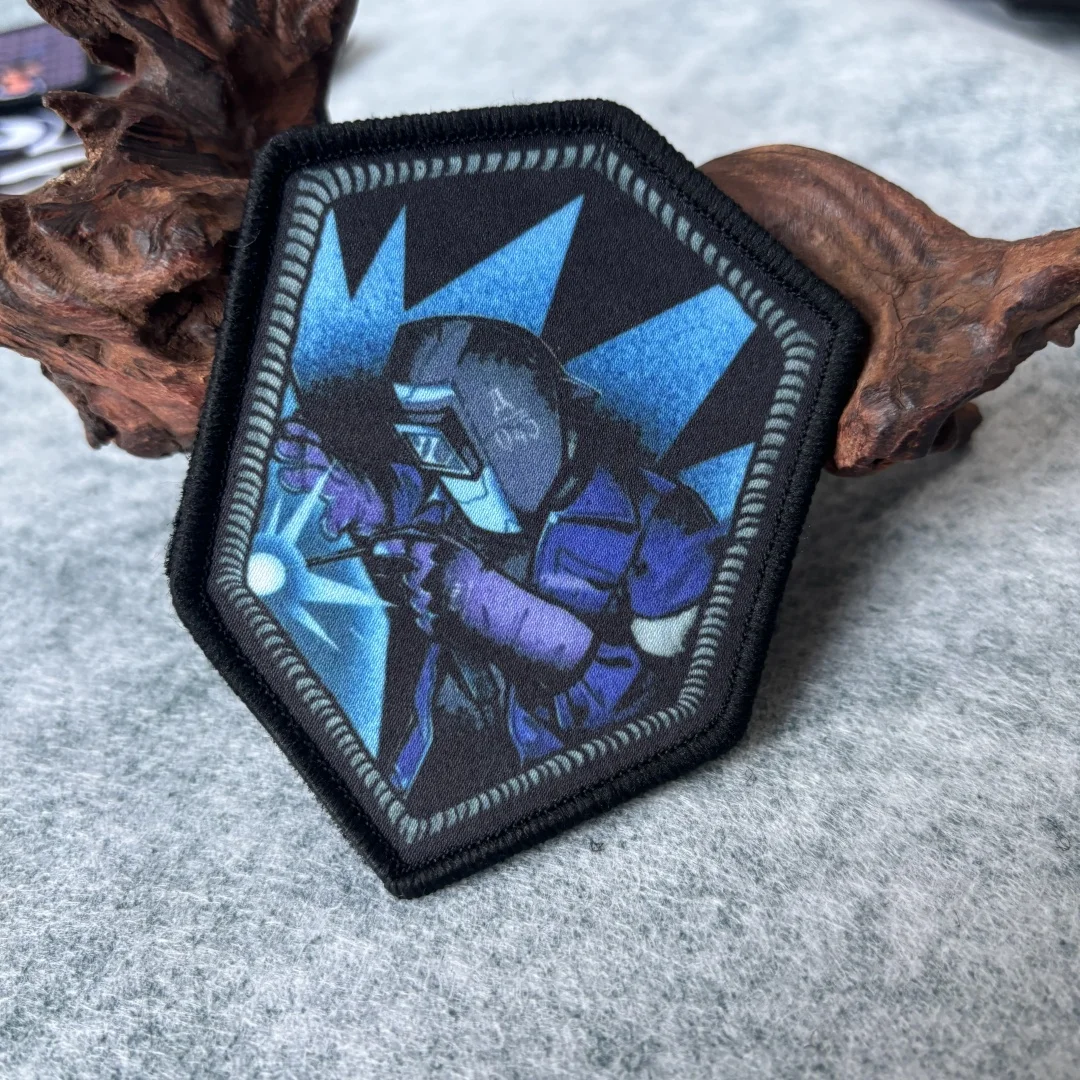 Parche impreso táctico para soldador, parches morales para mochila del ejército, gancho y bucle, brazalete, insignia de moral militar, pegatinas - imagen 2