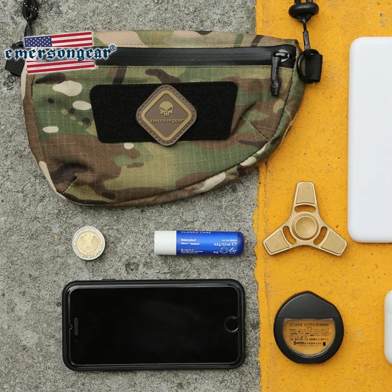 Emersongear-Bolso colgante lateral informal para teléfono, bolsa de hombro inteligente ligera a la moda, para correr, senderismo, bolsillo para llaves de guisante de camuflaje - imagen 5
