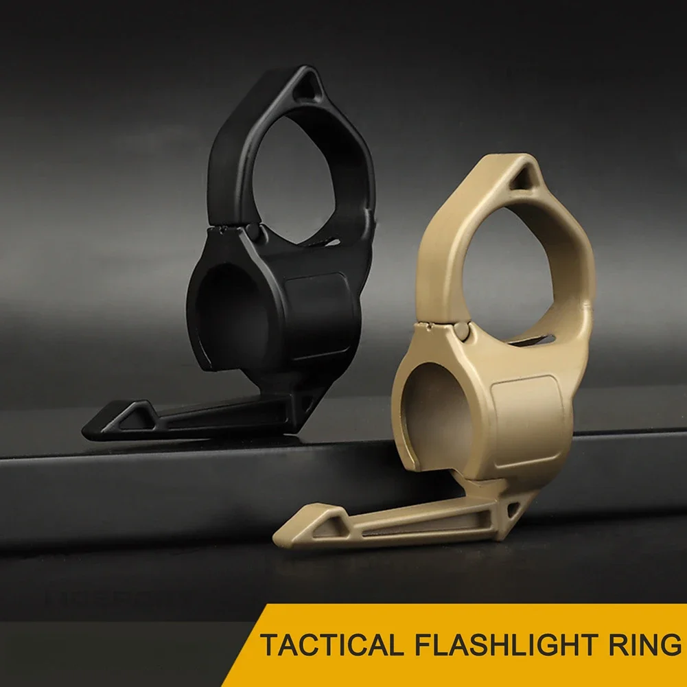 Adaptador de linterna de anillo de dedo antideslizante, 2,2 cm de diámetro, Clip de bolsillo Compatible, accesorios de caza - imagen 2