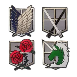 Parche velcro táctico Attack on Titan – Bordado para mochila MOLLE