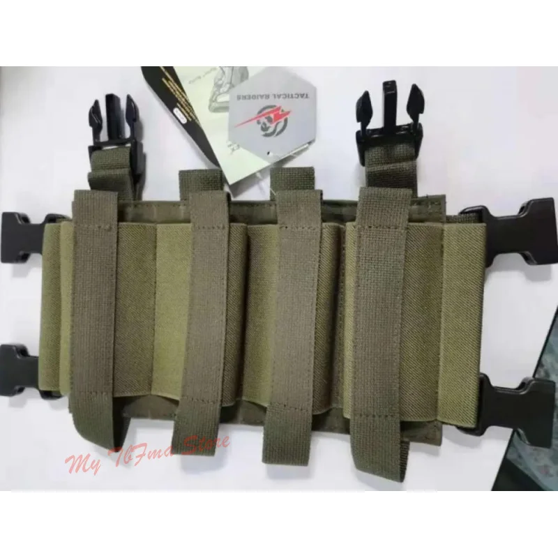 Bolsa de inserción de revista cuádruple elástica, Panel frontal de ataque SMG para LV119 FCSK AVS MK3 MK4 FCPC, tablero de repuesto de chaleco táctico - imagen 5