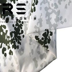 Tela Nylon 500D Camuflaje Alemán Schnee – Impermeable Táctica