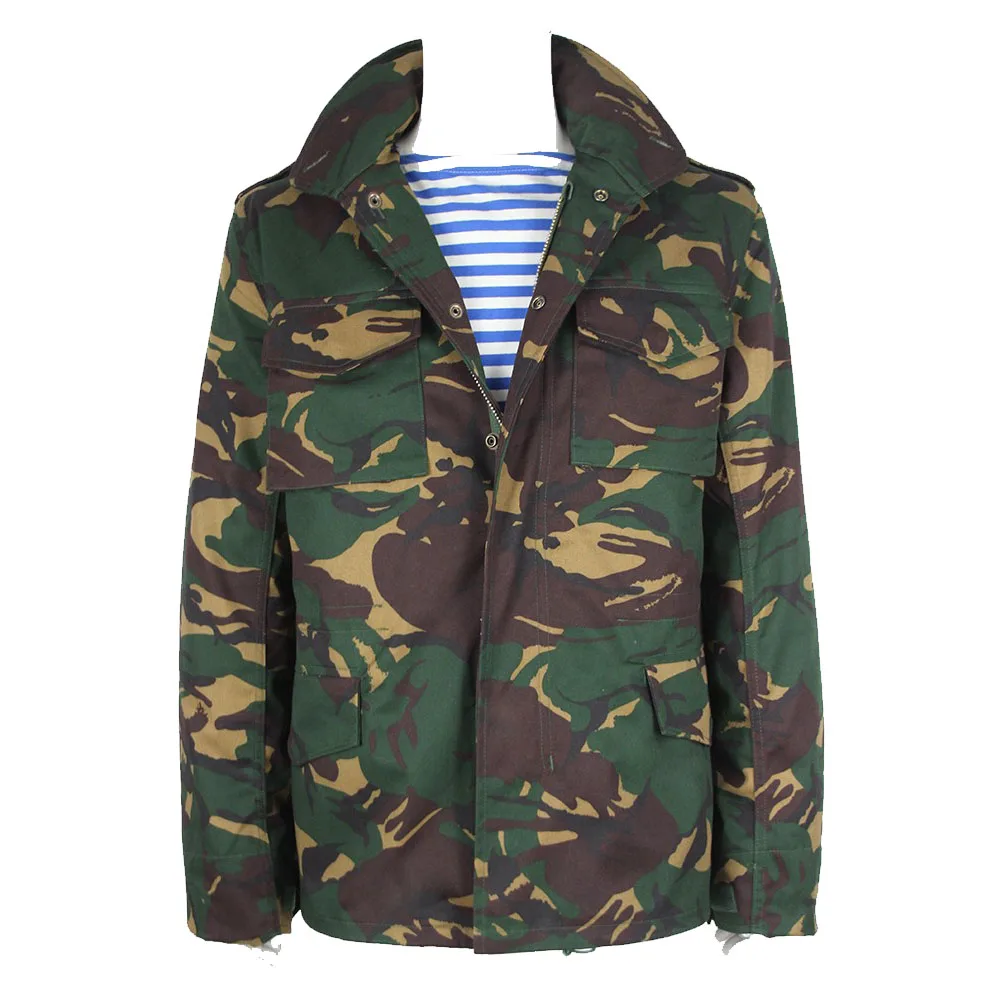 Chaqueta cortavientos de camuflaje DPM para caza, abrigo cálido a prueba de viento con cremallera de cobre, Guts de algodón, M65, S95 - imagen 2