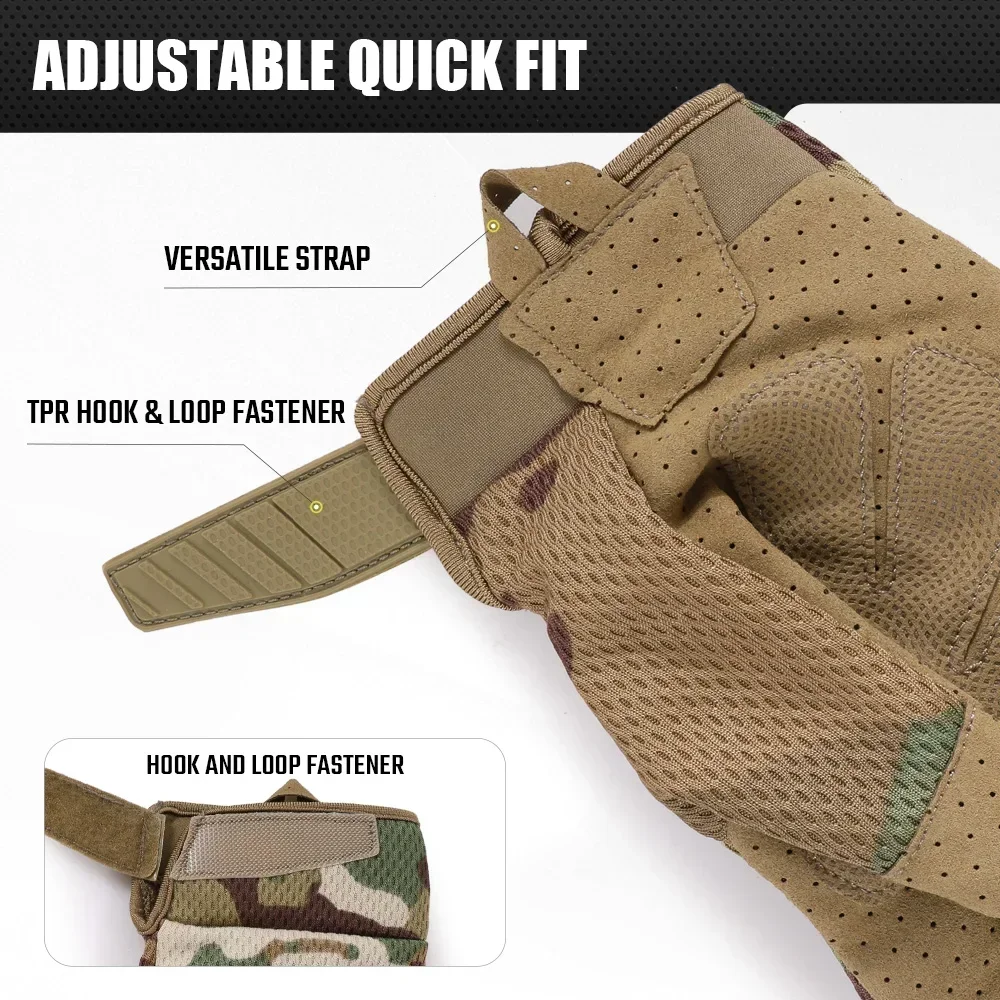 Guantes tácticos pantalla táctil para ciclismo y senderismo - imagen 5