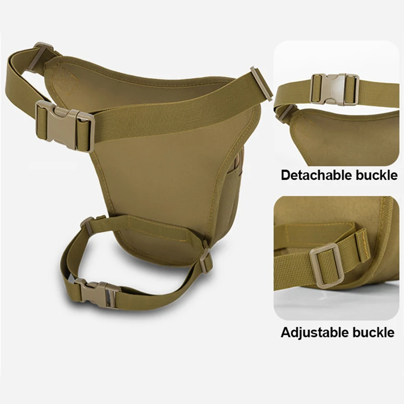 Bolsa de pierna para ciclismo, riñonera deportiva para escalada, bolsa ligera para senderismo al aire libre, mochila cruzada de pesca, paquete divertido Molle - imagen 5