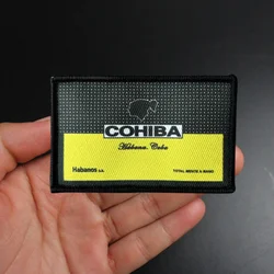 Parche COHIBA para ropa, insignia de moral, brazalete impreso, gancho, parches tácticos militares, pegatinas para mochila