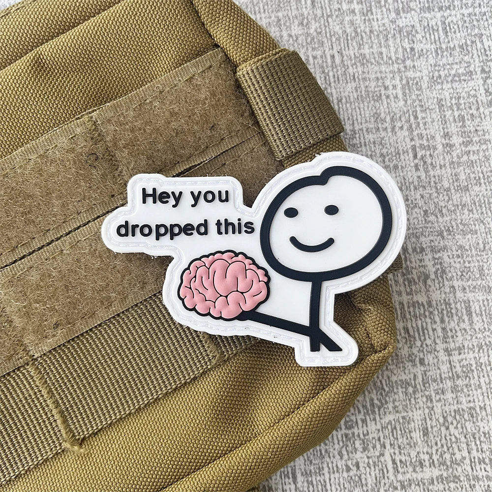 Pegatina bordada con gancho y bucle, parche de PVC impreso, insignia de moral táctica, mochila - imagen 5