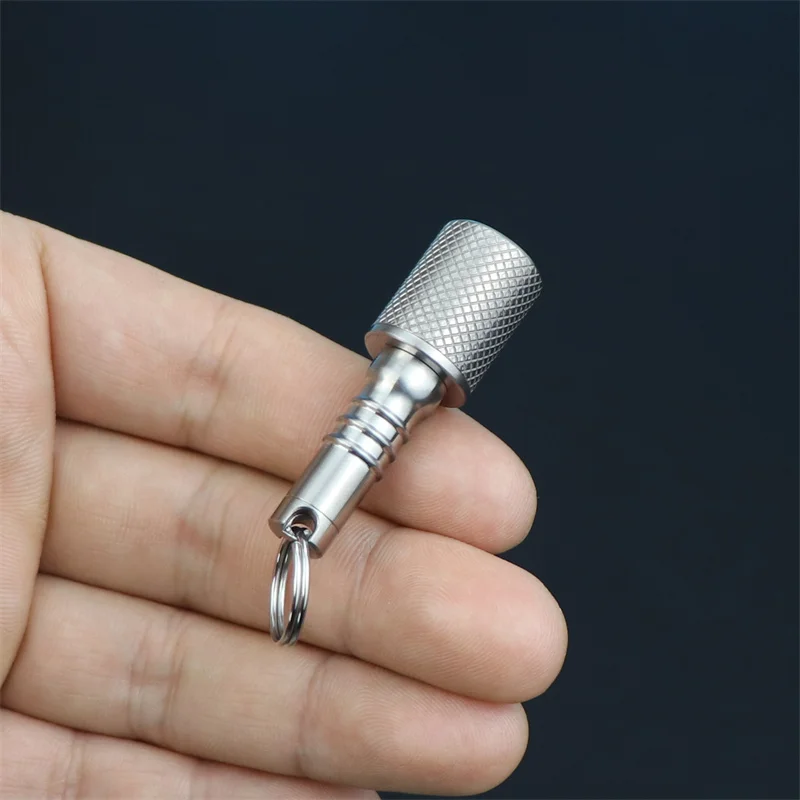 Dispensador sellado creativo de titanio, botella de medicina portátil, almacenamiento a prueba de humedad, Mini almacén impermeable - imagen 3