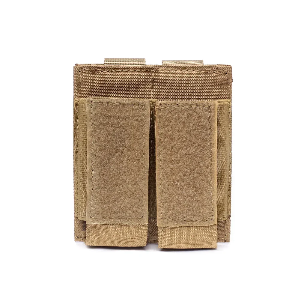 Molle táctico doble bolsillo para revistas 9mm pistola doble revista bolsillo cinturón bolsa multiherramienta - imagen 3