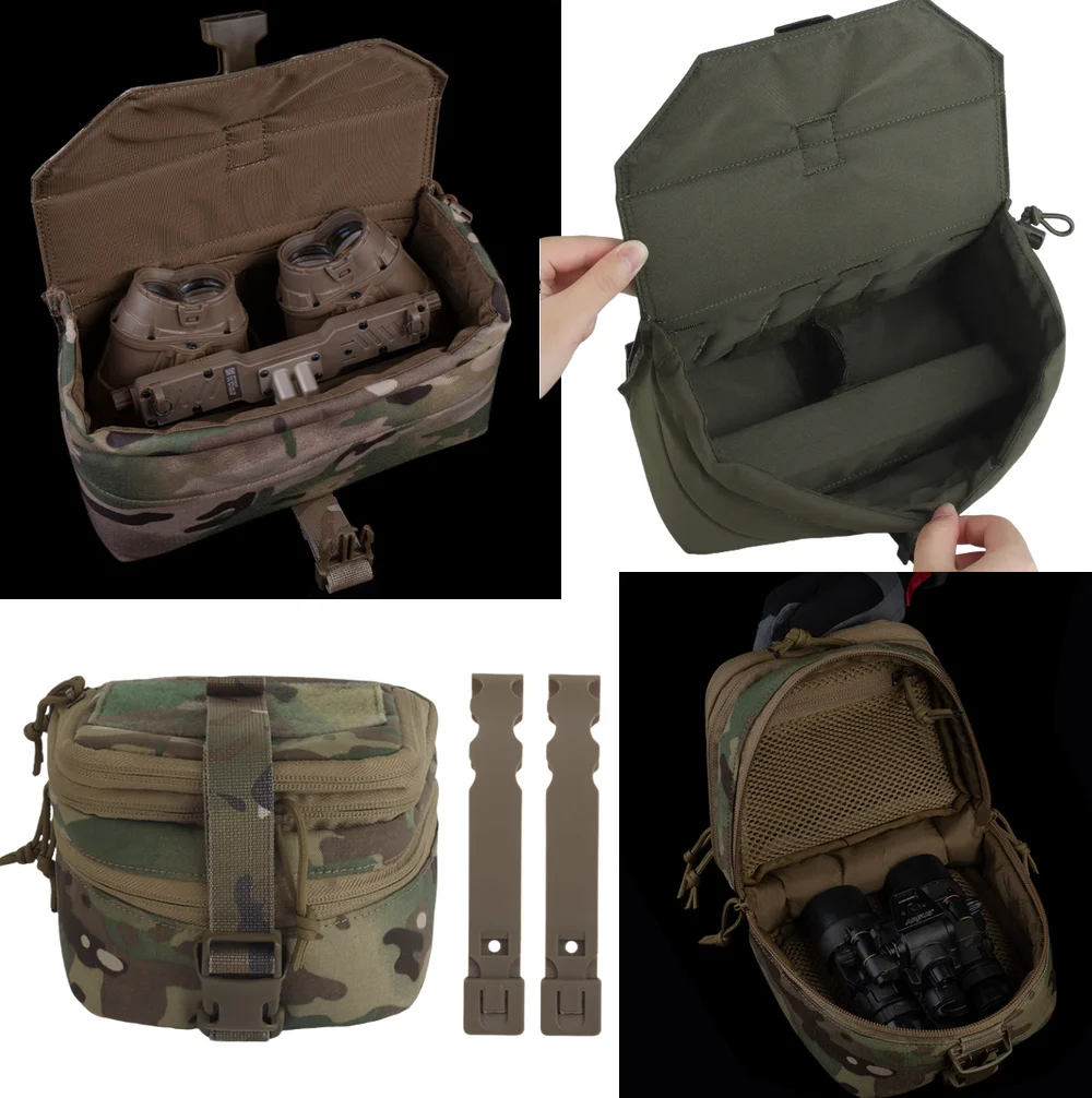Bolsa táctica NVG para gafas de visión nocturna, estuche de almacenamiento de bolsillo, bolsa de protección a prueba de golpes Airsoft Molle