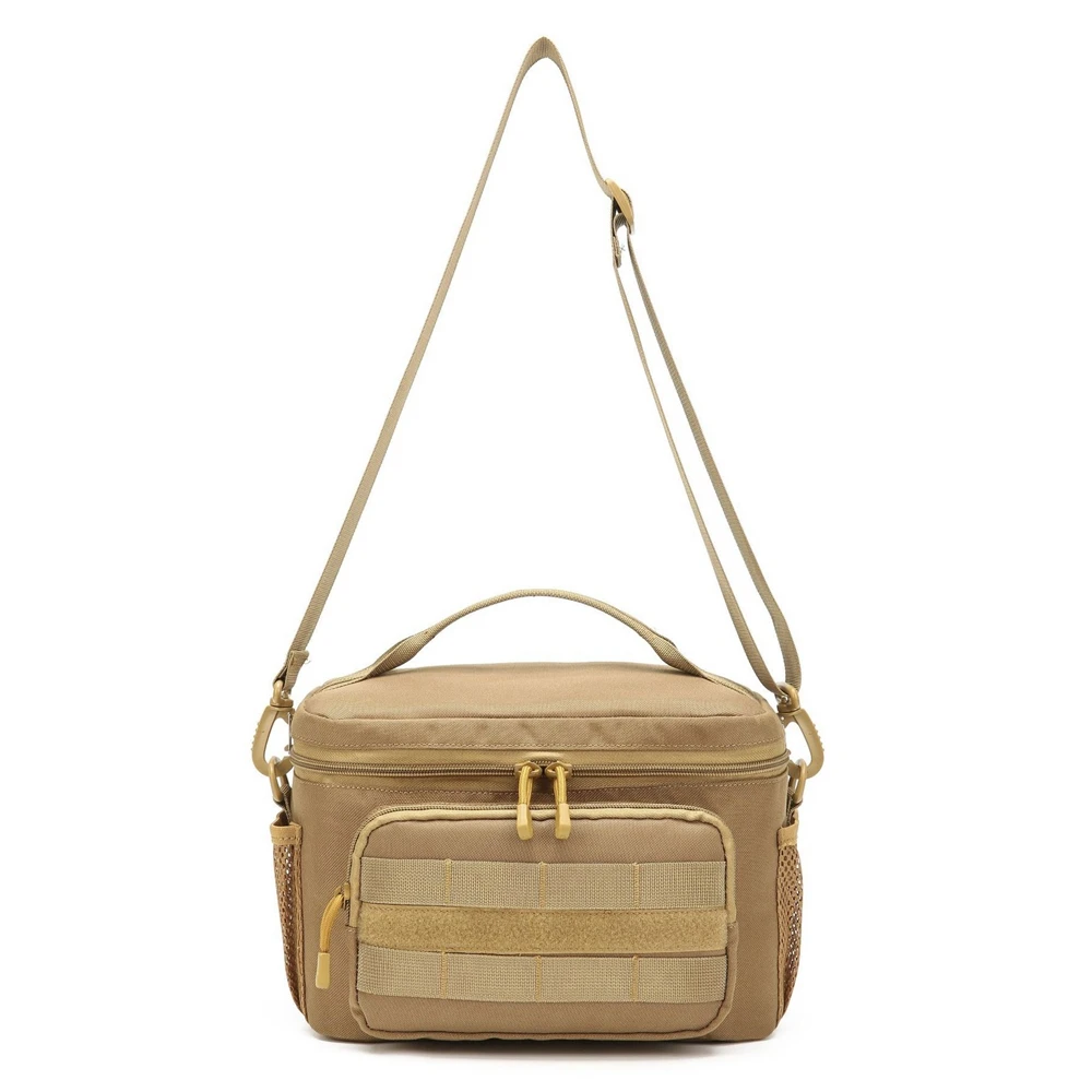 Fiambrera aislada para hombre, bolsa de gimnasio de alta capacidad para pícnic al aire libre, bolsa de almuerzo de mano gruesa a prueba de fugas, bolsas cruzadas para Fitness