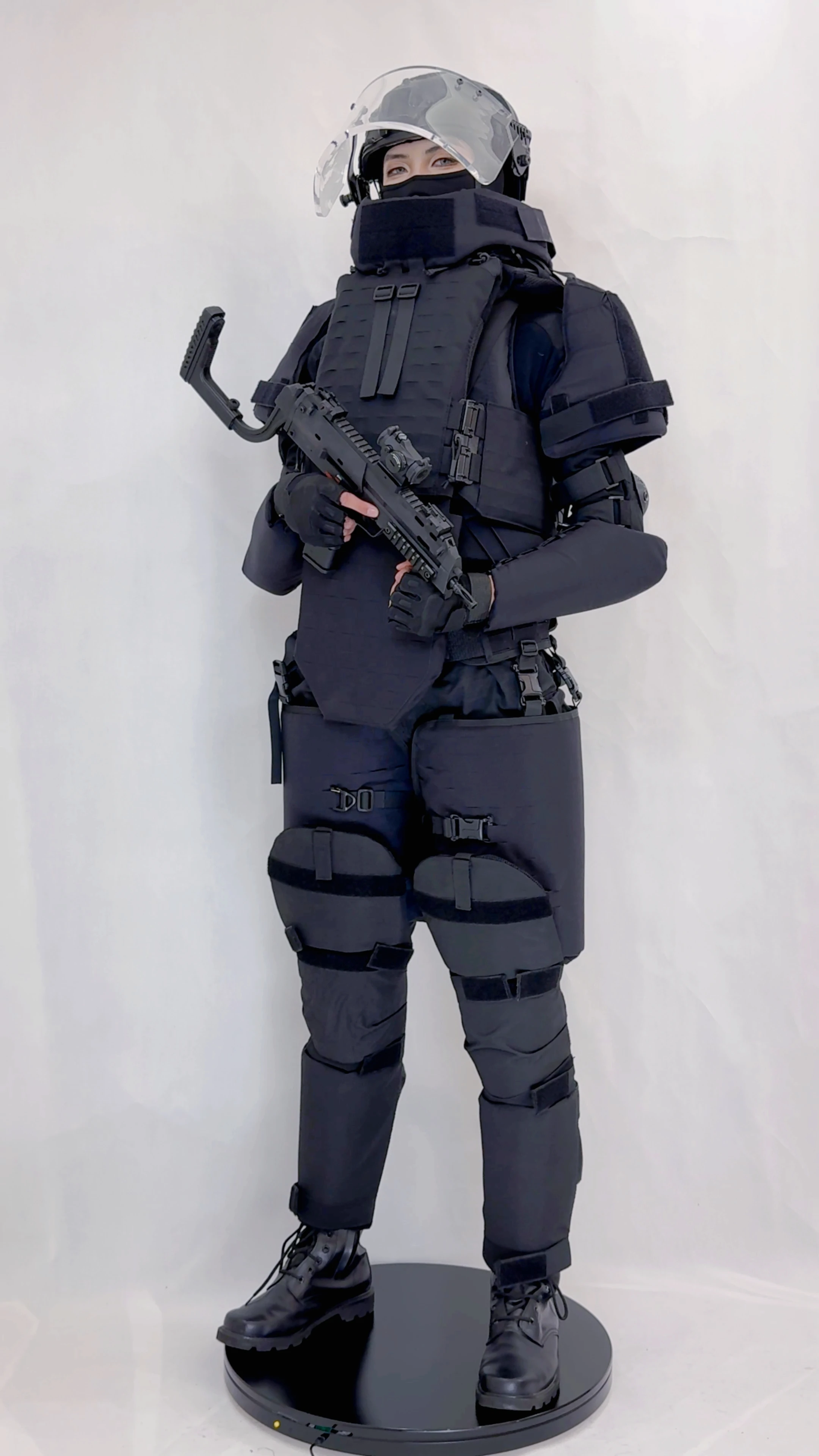 Equipo de caza, chaleco de protección Airsoft Molle, armadura Universal para cuello y hombros, suspensorio protector para piernas - imagen 4