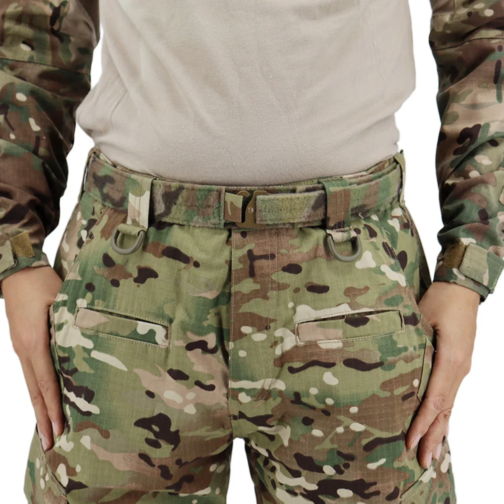 Cinturón interior táctico Bison estilo ferror, cinturón ajustable para hombre, gancho G, hebilla de liberación rápida, cinturón de caza Airsoft - imagen 5