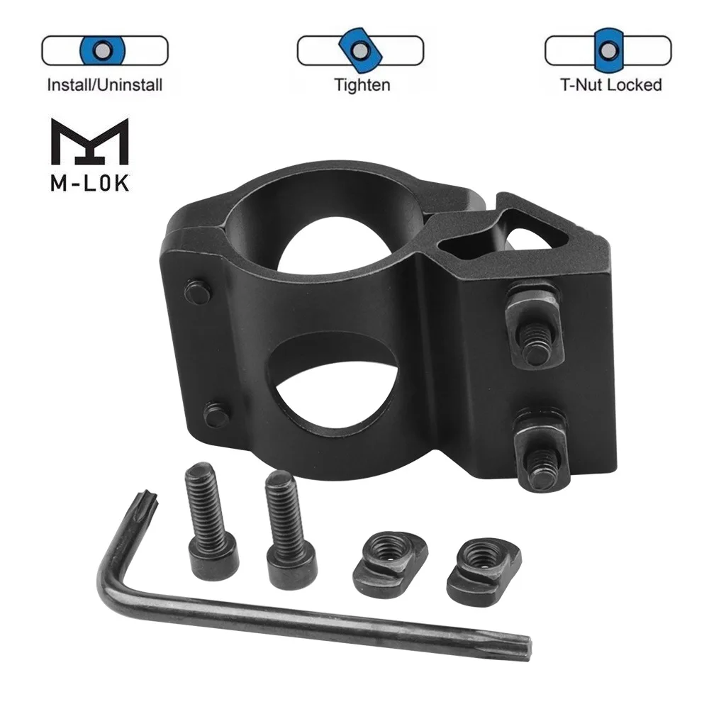 Soporte offset M-LOK 45º para linterna táctica y láser - imagen 2