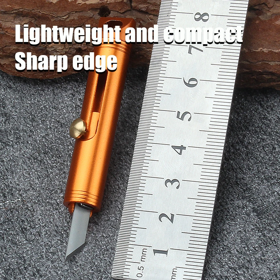 Outdoor Mini Box Opener Keychain Carrying Knife EDC Women's Unpacking Express Envelope Knife Portable Pocket Knife - imagen 4