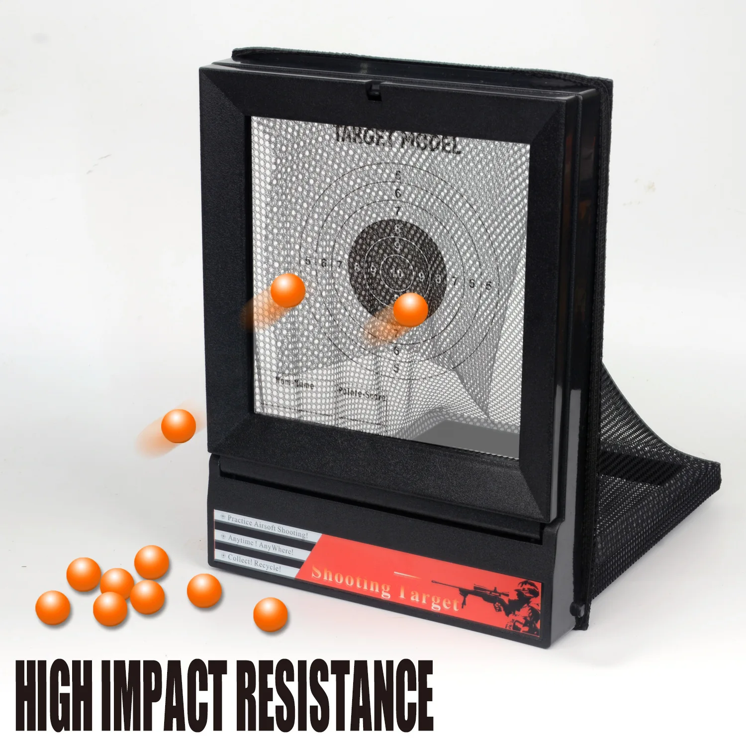 Objetivo de práctica de tiro plegable reciclable para práctica de tiro de Paintball BB, alta resistencia al impacto con papel de destino de 20 piezas - imagen 4