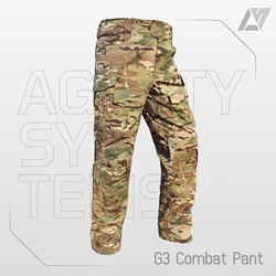 Pantalón de combate AS Smart System CP Modelo G3, tela de algodón a cuadros 5050