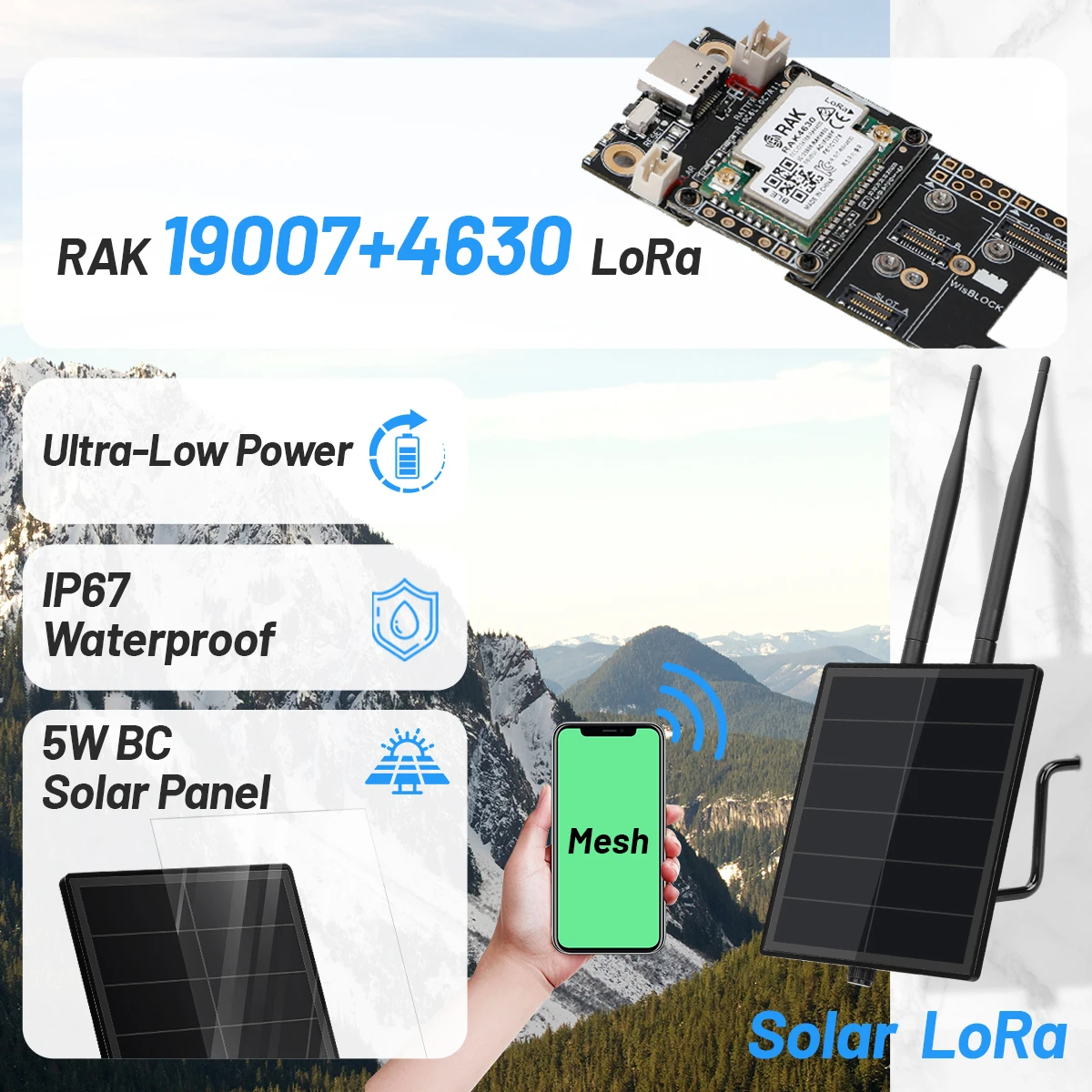 D5L Repetidor LoRa Solar Meshtastic Meshcore – táctico autónomo - imagen 2