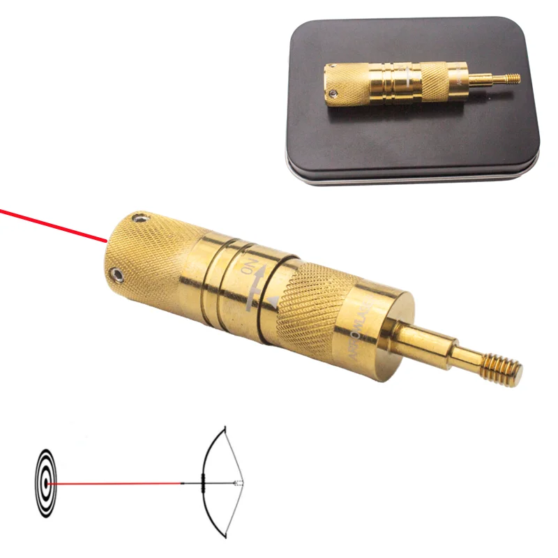 Flechas de tiro con arco táctico, colimador de alcance de punto rojo para caza, tiro, ballesta, arco compuesto, Boresighter