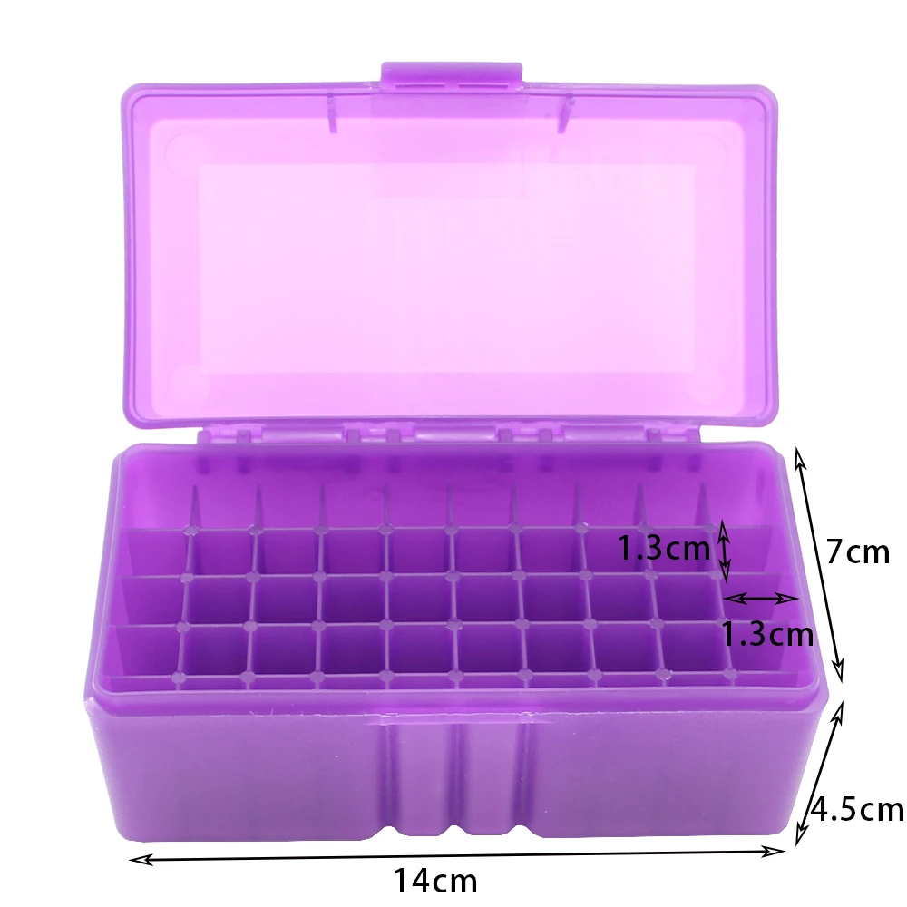 Caja de munición para Rifle abatible de 50 balas, estuche de almacenamiento de cartuchos para Rifle táctico, lata de munición para soporte de caja de cartucho de caza de 7,62x39mm - imagen 3