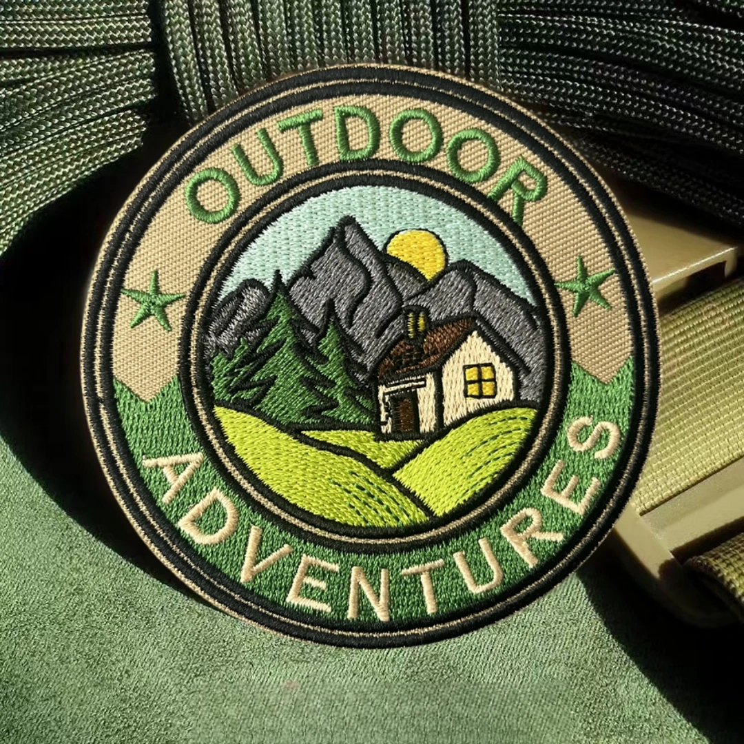 Parche táctico de moral para aventuras al aire libre, parches militares personalizados bordados con gancho para ropa, mochila, pegatina decorativa - imagen 2