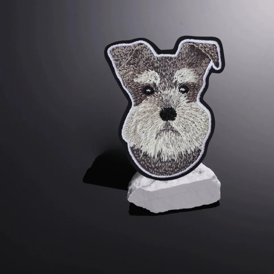 Parche táctico velcro Schnauzer – Para mochila militar - imagen 2