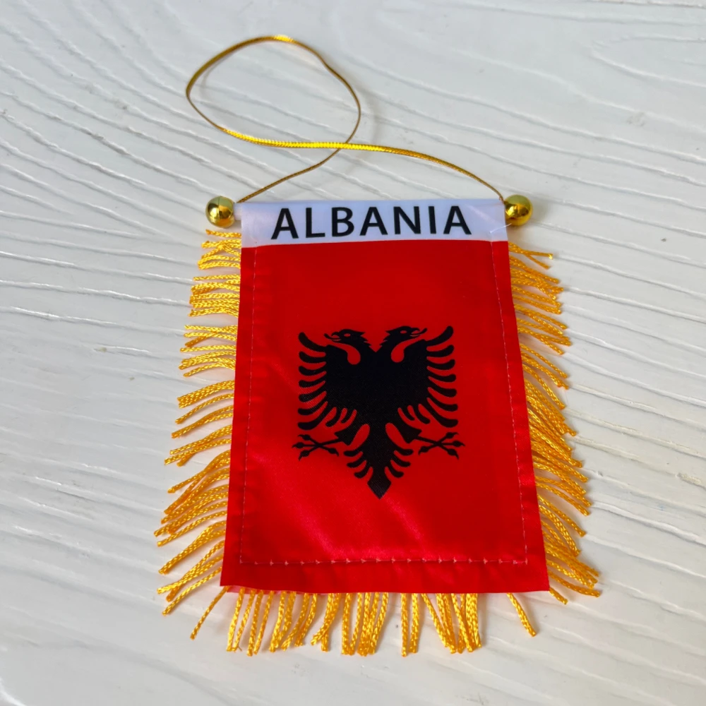 Bandera de Albania colgante para eventos deportivos y coches - imagen 5