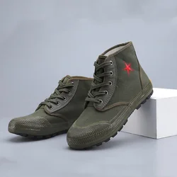 Botas de senderismo unisex lona triple protección antipinchazos