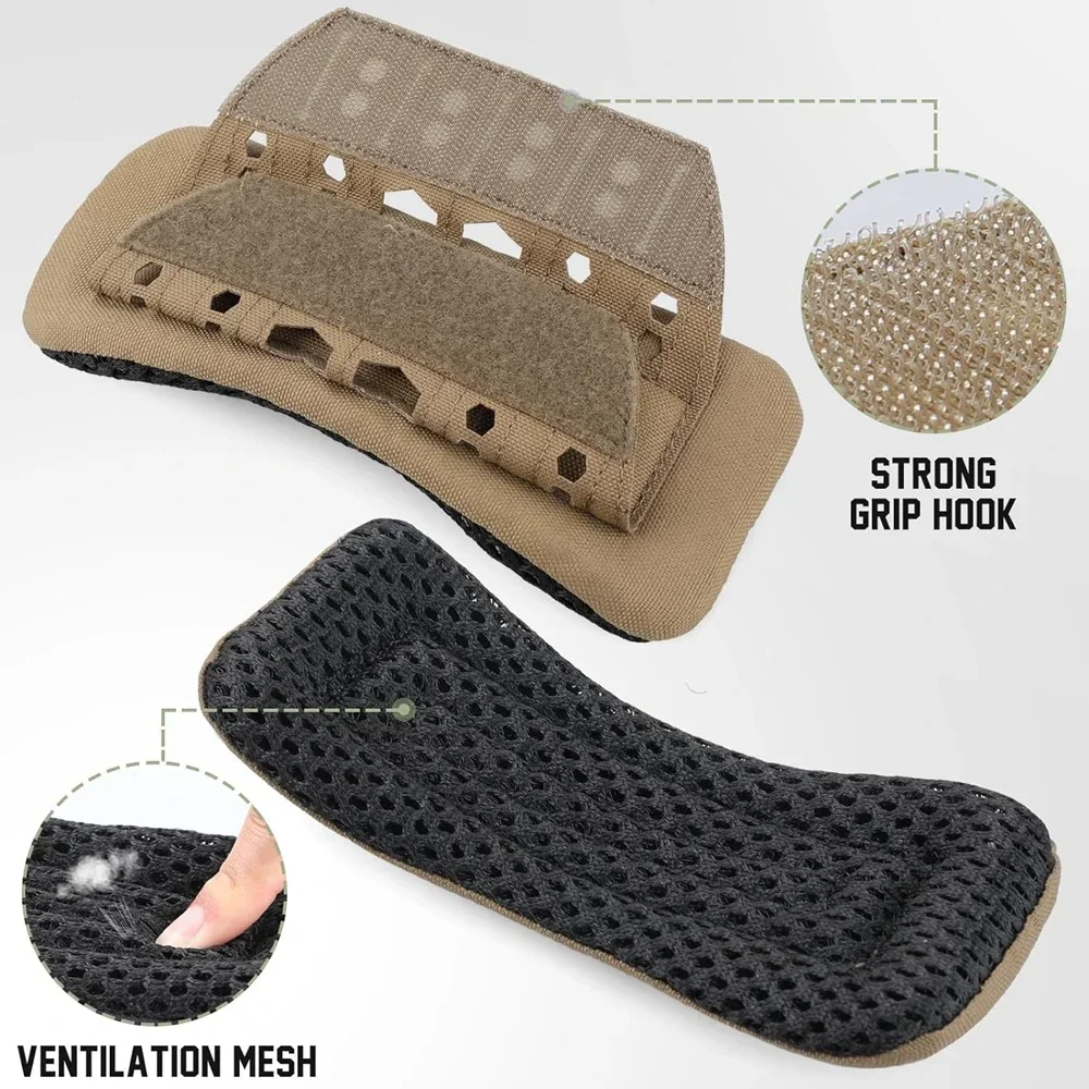 2 uds chalecos tácticos hombreras mochila almohadillas de malla transpirable almohadillas ligeras y suaves para cinturón - imagen 4