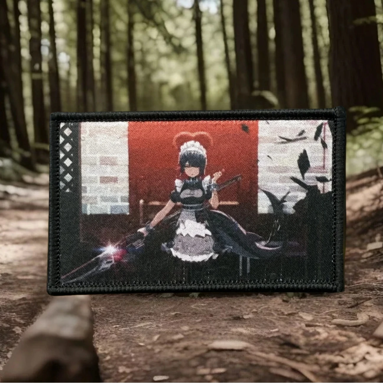 Parche de chica guerrera de sirvienta, insignia de moral táctica, mochila del ejército militar, pegatina personalizada, parches de gancho y bucle impresos para ropa - imagen 4