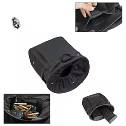 Bolsa táctica MOLLE con cordón, porta municiones y cargadores compactos