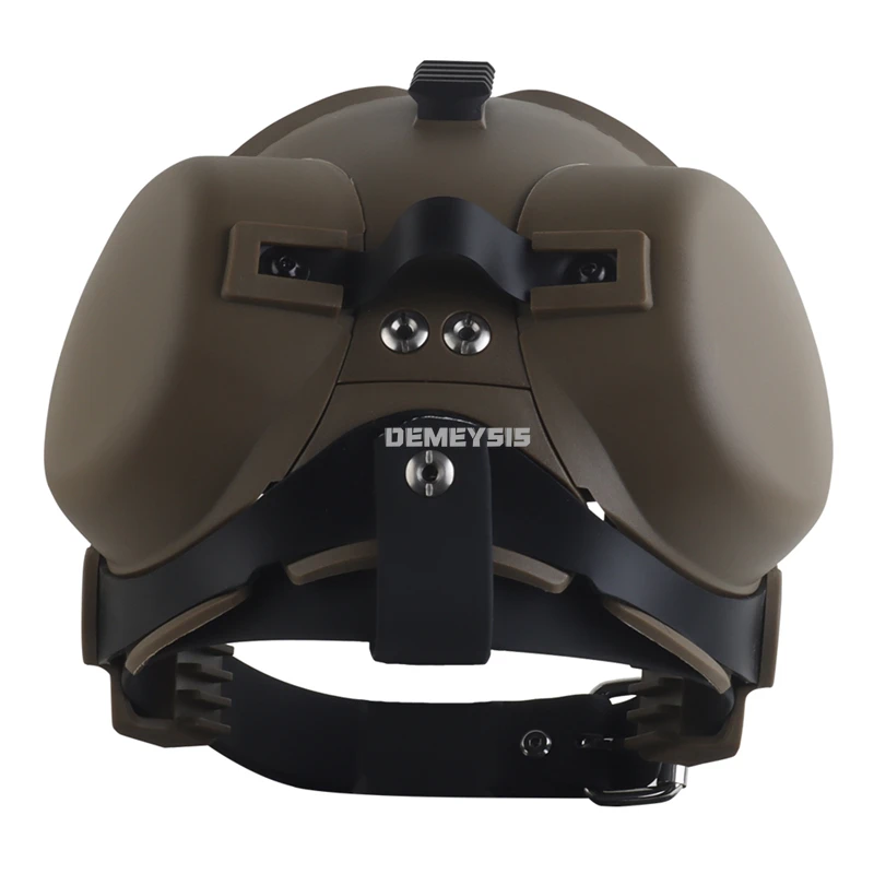 Casco para perro de caza al aire libre, equipo de protección para motocicleta para mascotas con gafas, equipo Protector de cabeza de perro de entrenamiento táctico CS Airsoft - imagen 4