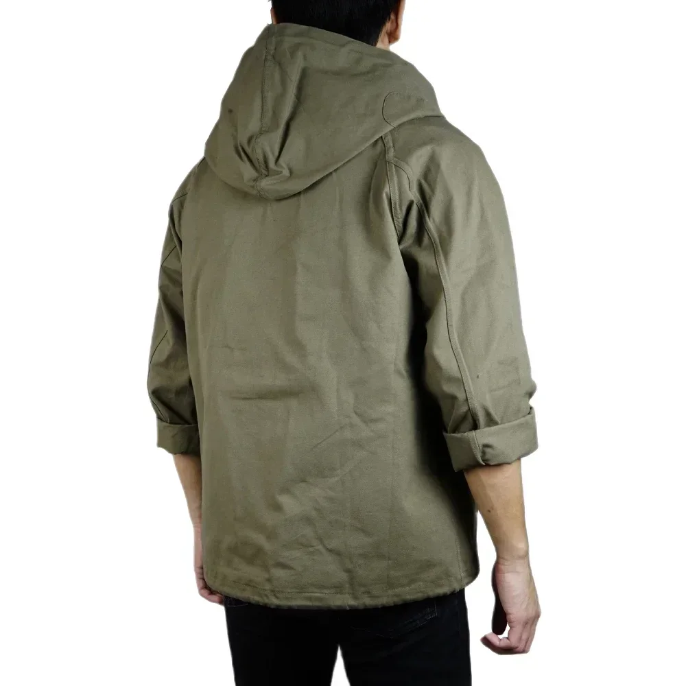 Chaqueta WW2 USN militar de algodón con capucha – Réplica histórica - imagen 4