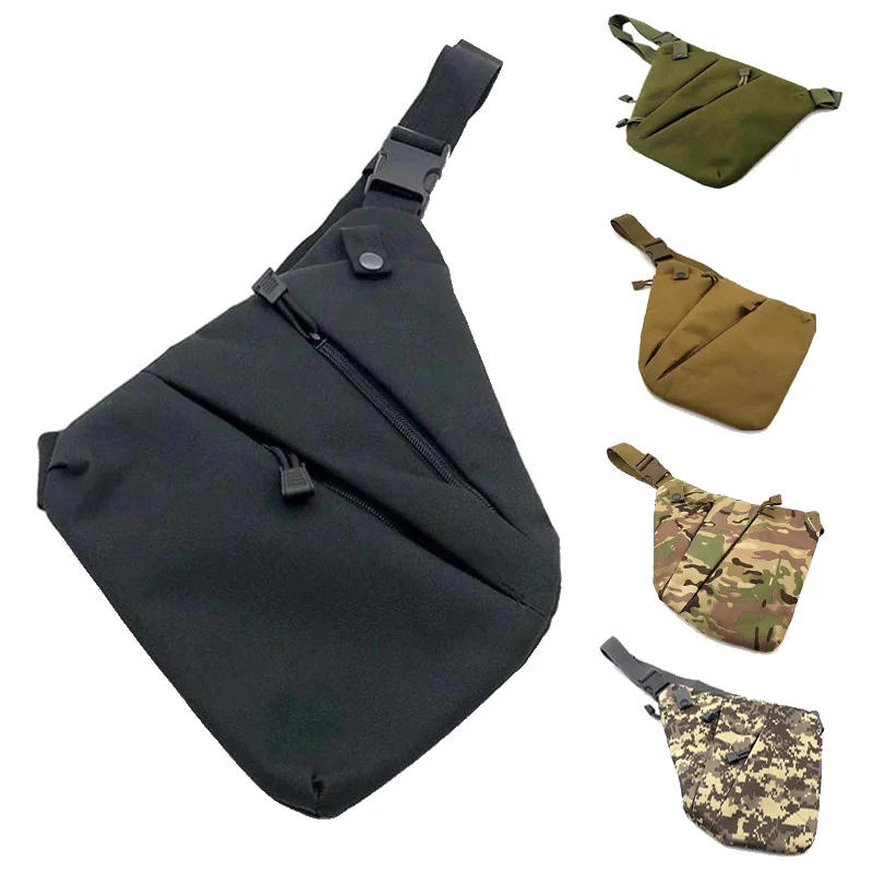 Bolso de hombro táctico al aire libre para hombre, bolsa de pecho de viaje deportivo para caza, senderismo, Camping, bolsas cruzadas, funda de pistola de almacenamiento Molle - imagen 2