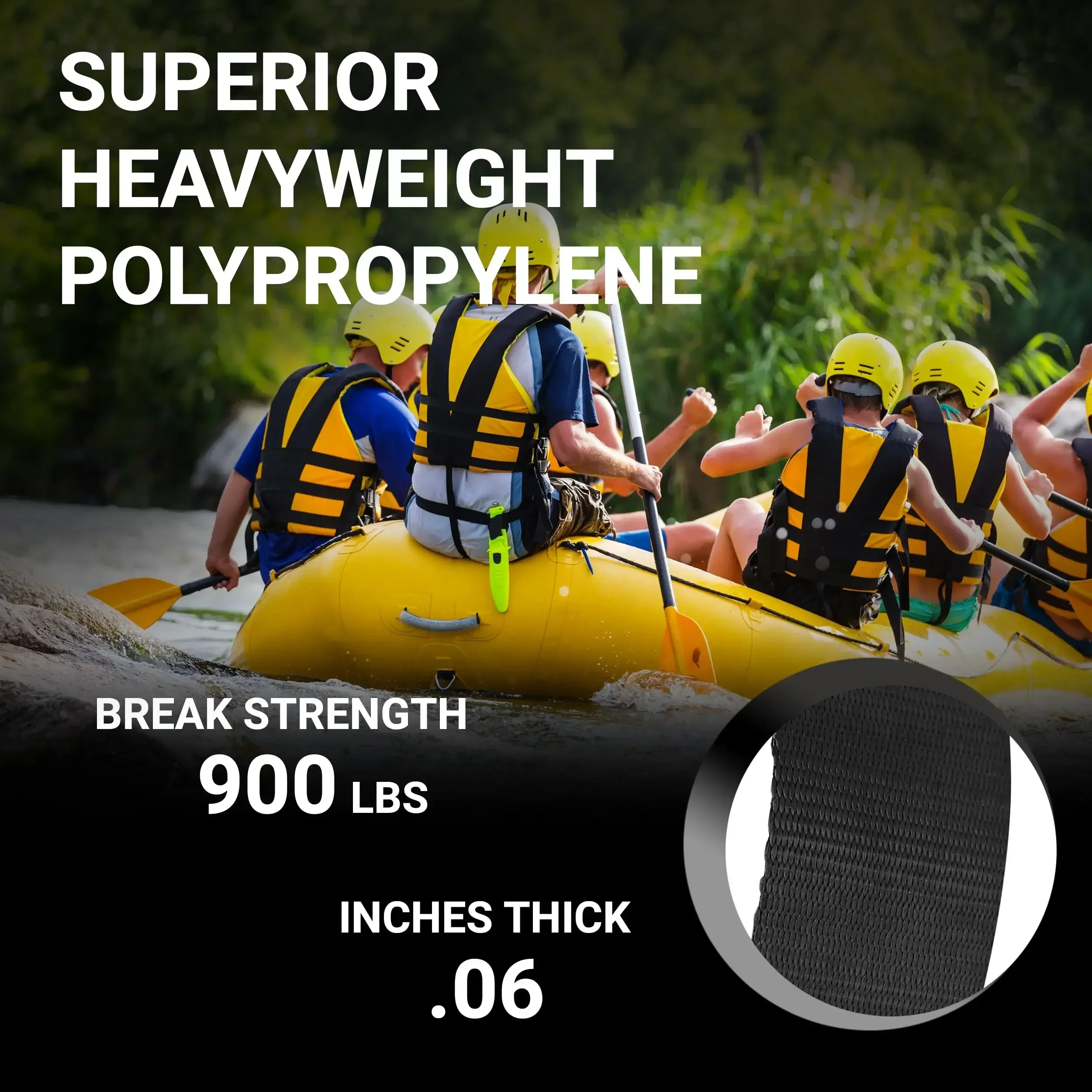 Correas de polipropileno pesado de 1 pulgada de ancho por 10 yardas de largo, fleje de polietileno resistente para reparación de engranajes de bricolaje al aire libre - imagen 3