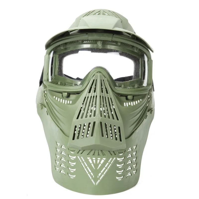 Máscara de Paintball Airsoft, equipo de protección facial completo con gafas, lentes de PC para caza CS Airsoft, juego de Paintball, actividades al aire libre - imagen 5