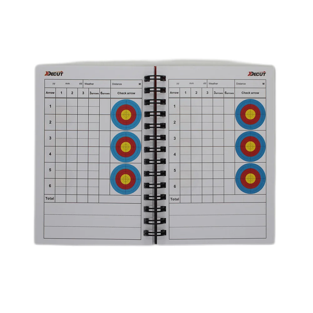 Libro de puntuación de destino para práctica, registro de varios colores, puntos de disparo diarios, cuaderno para practicar entrenamiento, 50 páginas, Uds. - imagen 5