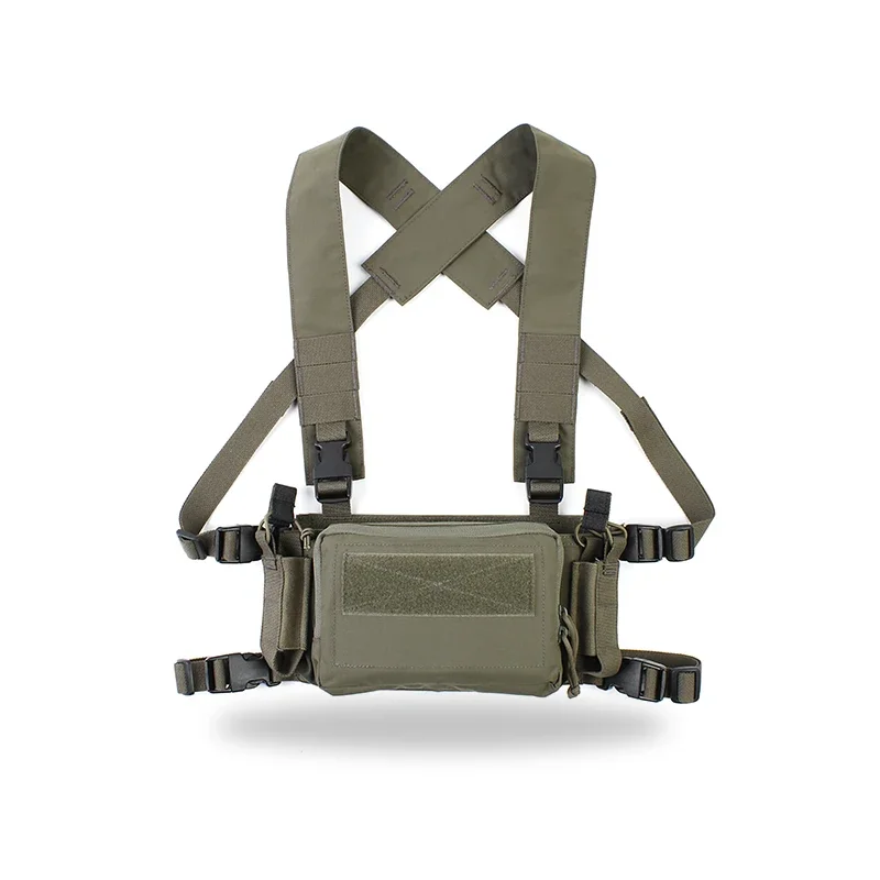 Pew-aparejo de pecho táctico Molle para caza D3CRM 2,0, estilo estratégico, Airsoft, ligero - imagen 3