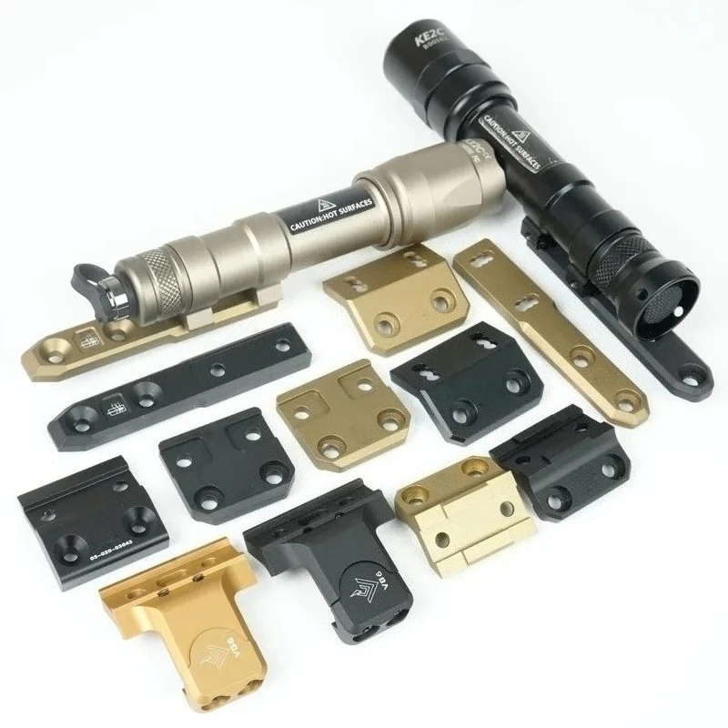 Placa de montaje compensada de luz exploradora táctica SF M600 M600C M300 M300B para M-LOK o riel de 20MM AR15, accesorio de Base de liberación rápida para pistola de aire - imagen 2