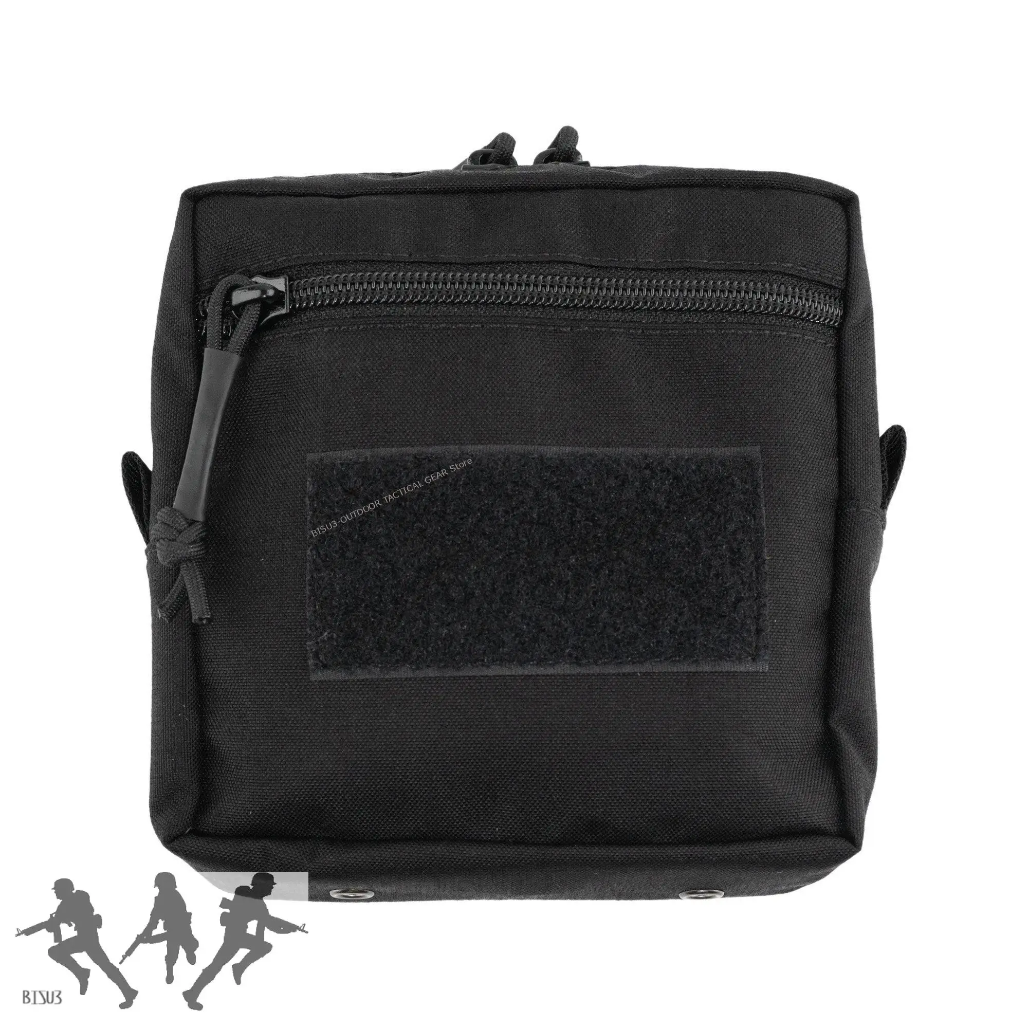 SS Bolsa táctica MOLLE cuadrada con cremallera lateral compacta - imagen 4