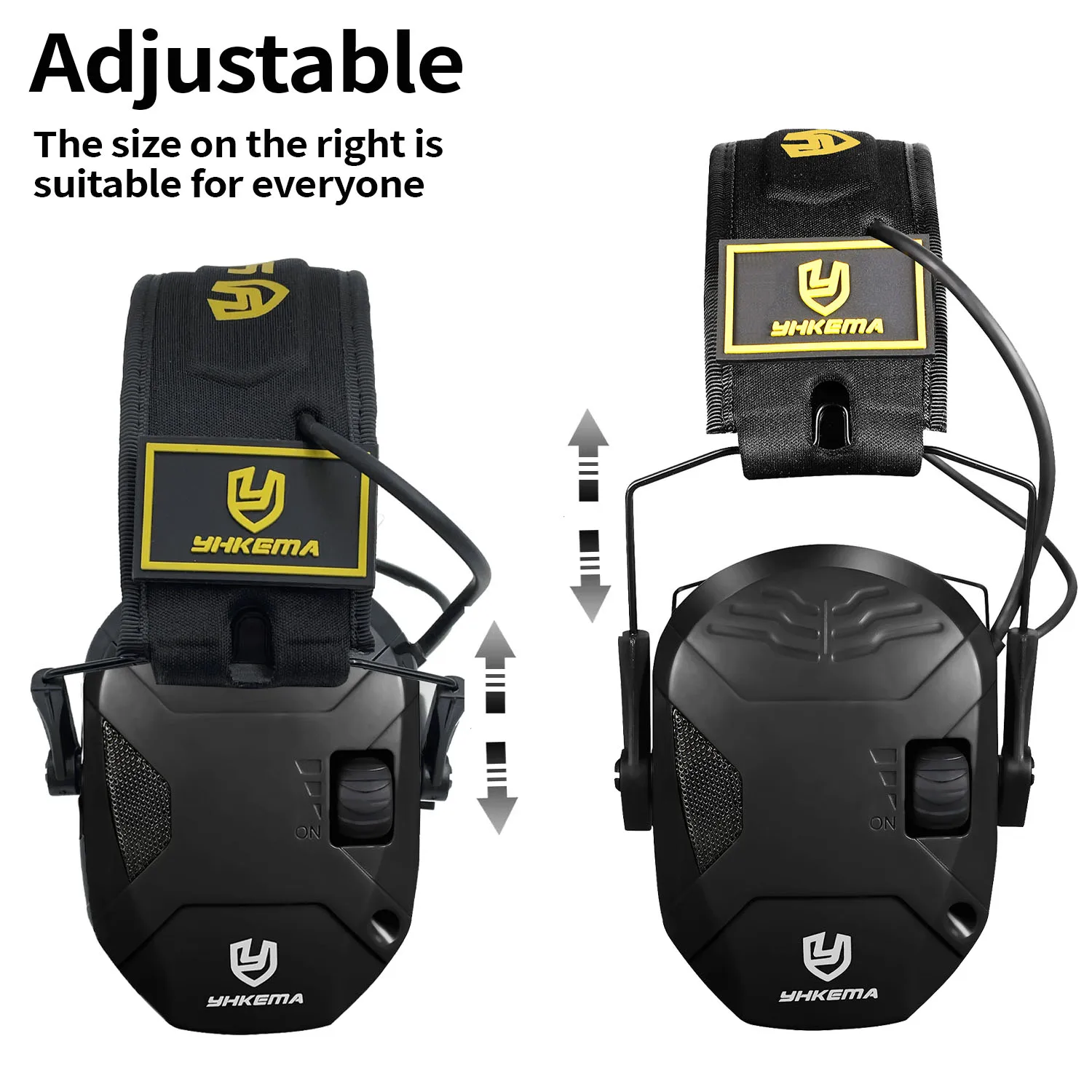 YHKEMA-orejeras electrónicas tácticas militares para caza al aire libre, captación de sonido, protección de reducción de ruido, auriculares auditivos - imagen 2